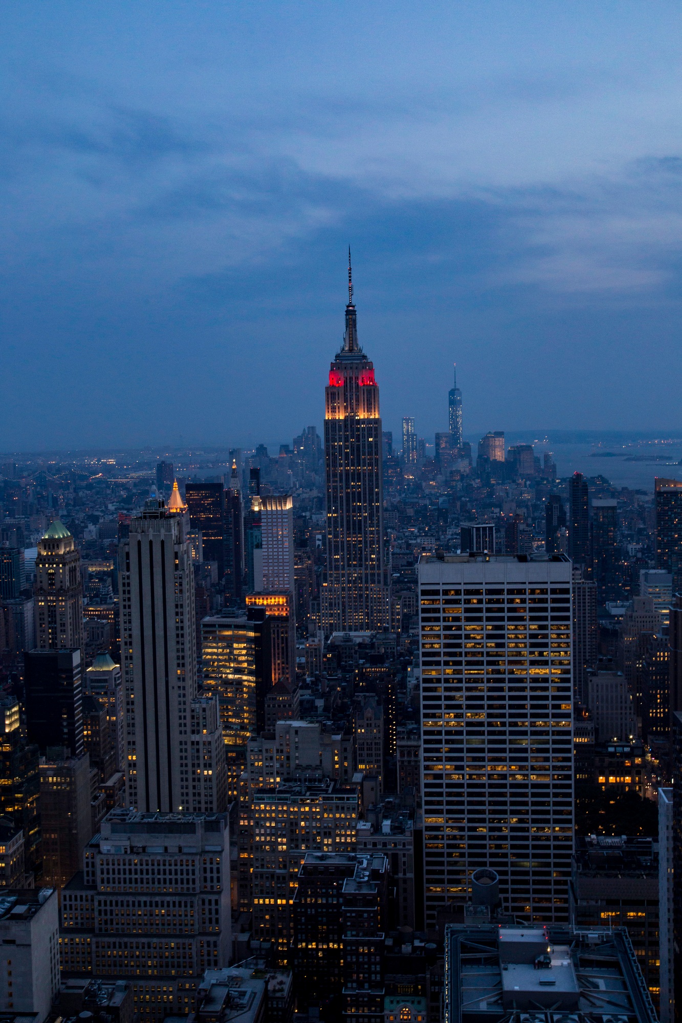 New York City at night, USA
